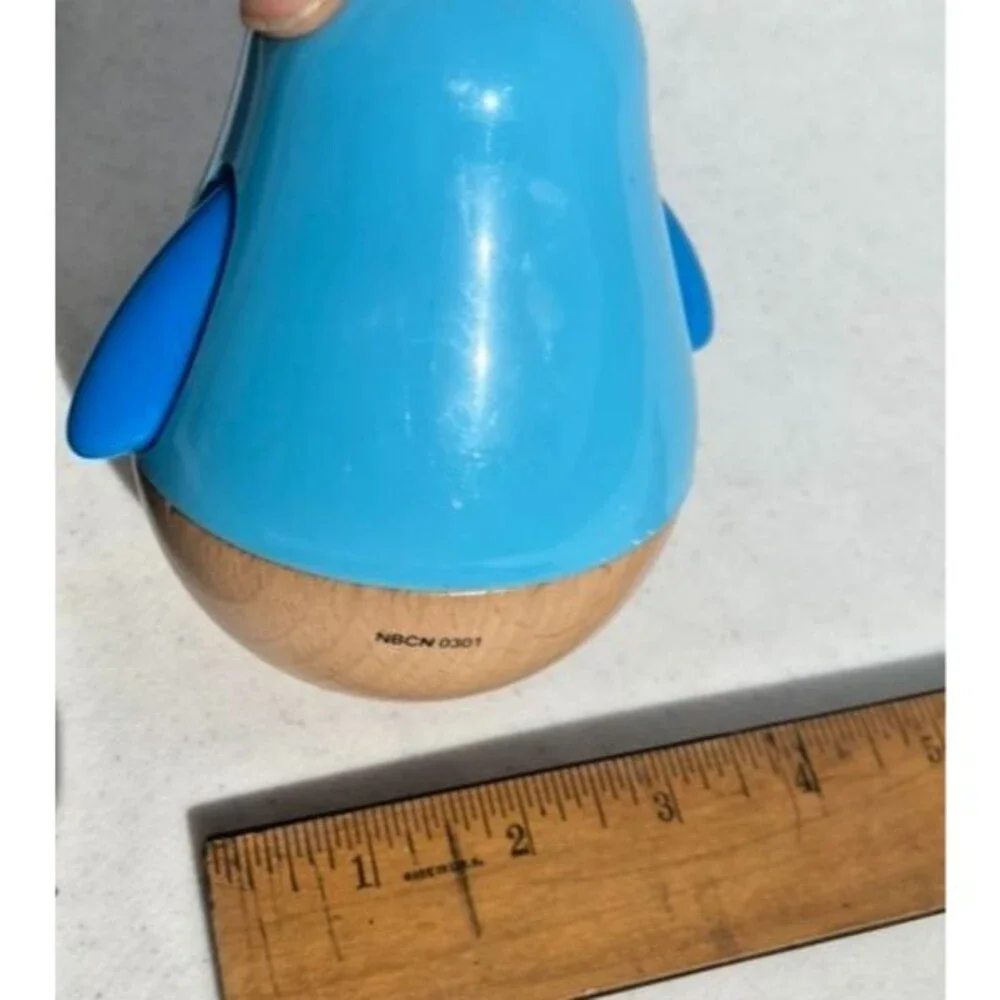 HAPE Penguin Musical Wobbler Baby Infant Wobbling Melody Penguin, Roly Poly Toy